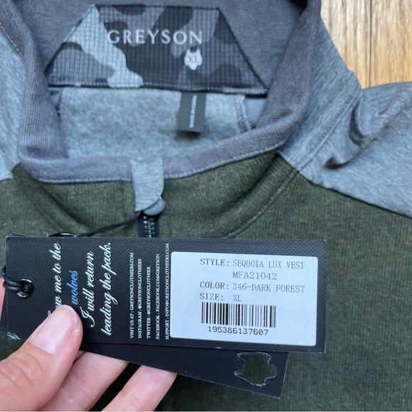 NEW Greyson Sequoia Lux Golf Vest Dark Forest Green Size XL NWT - Picture 5 of 9